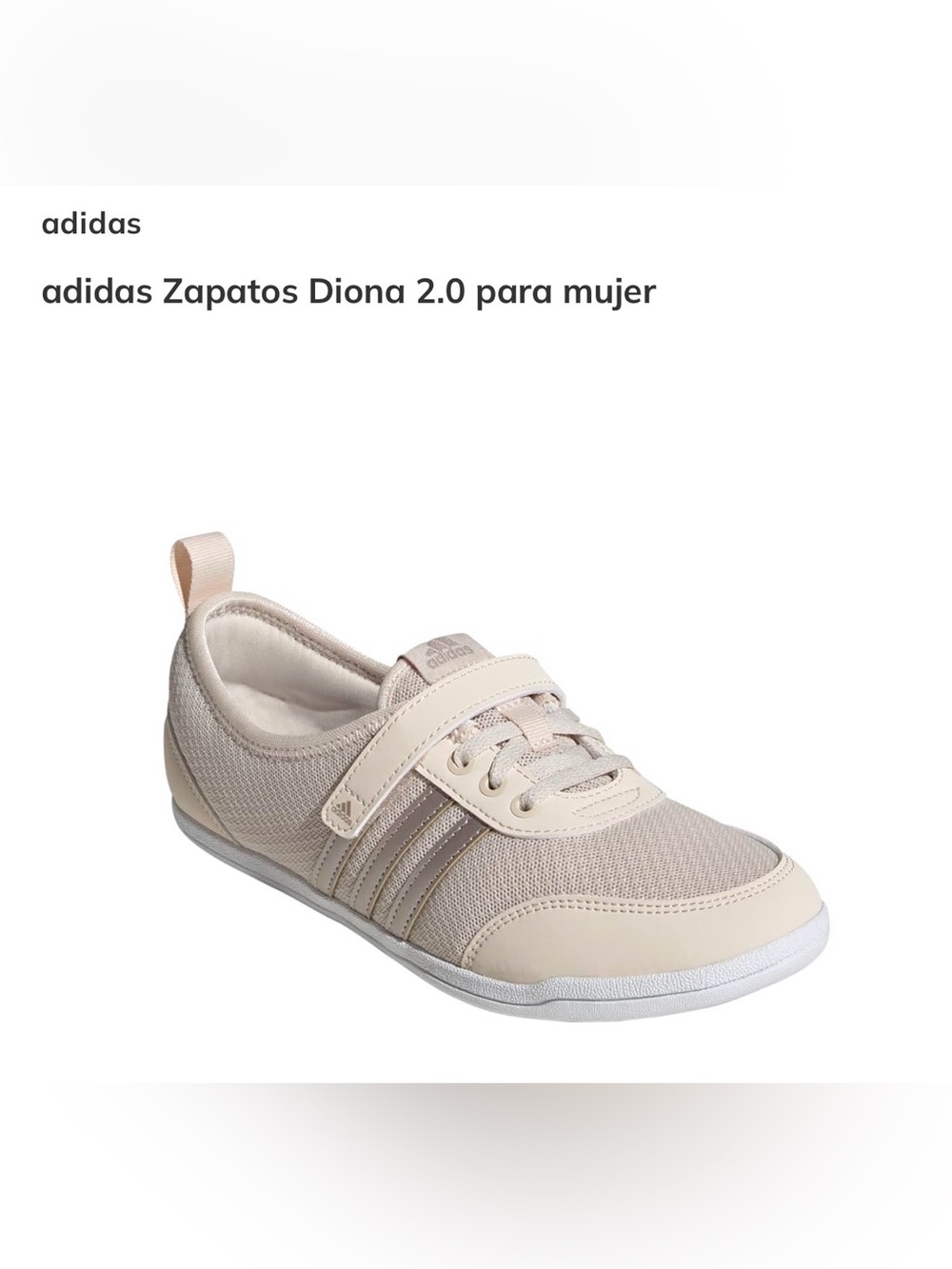 adidas Kids Diona 2.0 Sneaker in Light Beige